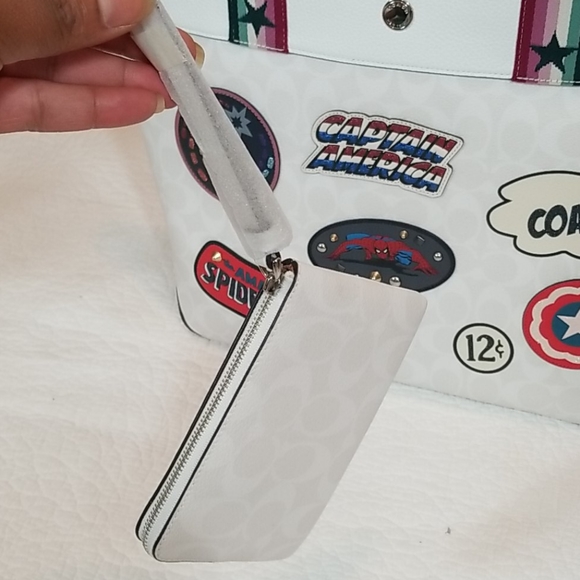 Coach  marvel  patches jes tote bag new with Wallet - Picture 3 of 6